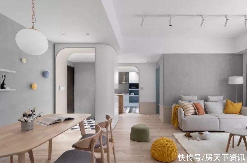 户型图|朋友买的107平米二居室,一共才花9万,这简约风格太美了