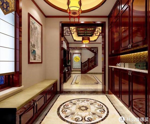 主卧|这才是传统中式风，275㎡红木风新家，入户的第一眼，我被迷住了