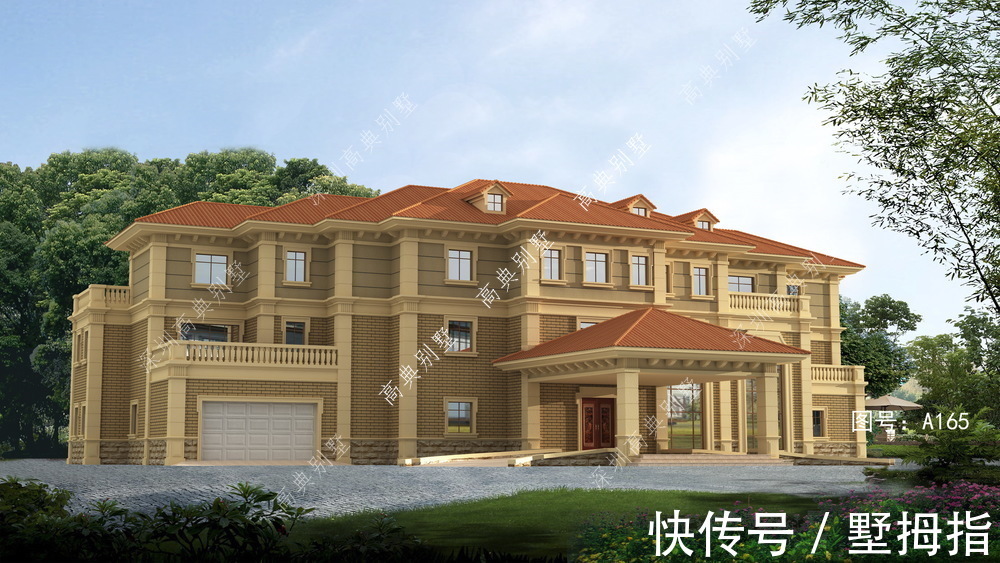 欧式|这套欧式自建房,看起来很亮眼,适合乡村需要。