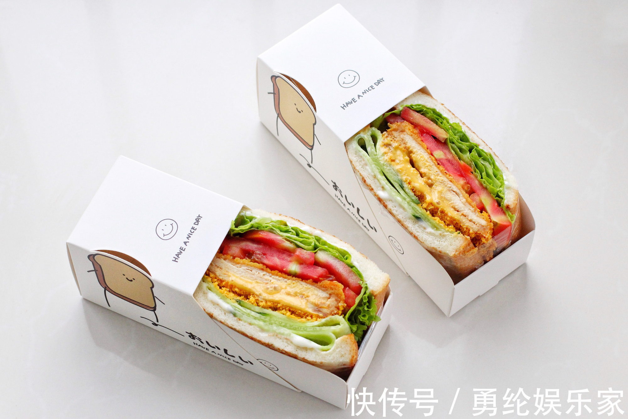 自制无油爆浆鸡排三明治,干净卫生比外卖健康,少花钱吃得还过瘾