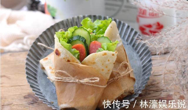 馅料|别让主食变得索然无味,试试劲道又弹牙的卷饼,用料少操作简单