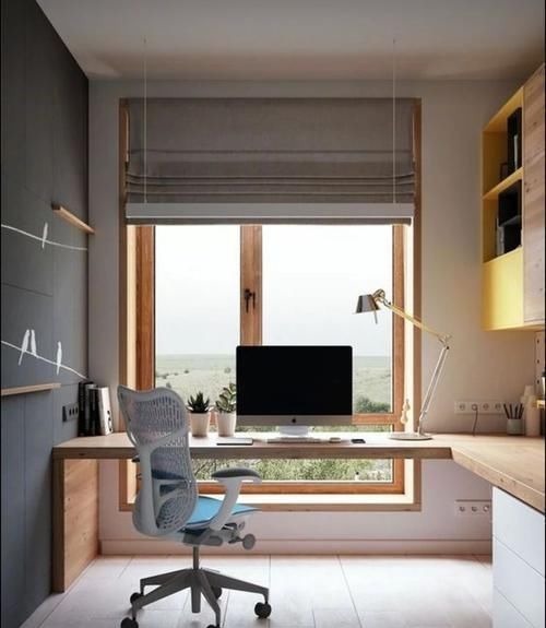 实用|别再占用柜子面积打书桌了，把书桌横过来装窗下，省空间更实用！