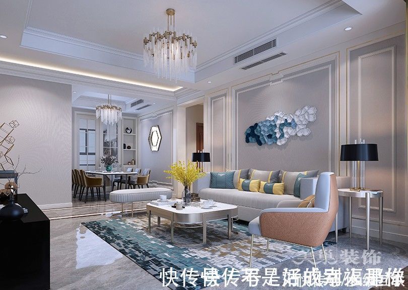 背景墙|看一眼就心动的140平现代风,精致优雅,刚需房也能装出豪宅范