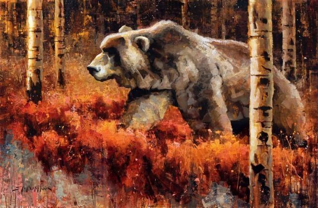 马克汉姆$动物锦集,加拿大画家杰里·马克汉姆作品欣赏