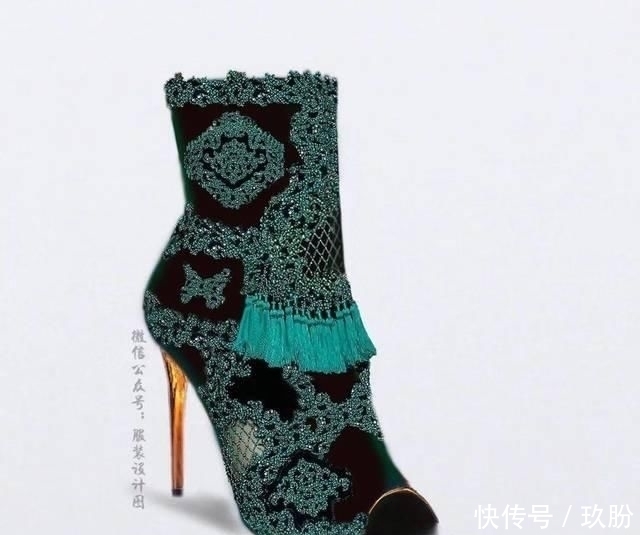 灵感|以服装为设计灵感设计出来的高跟鞋(50例高跟鞋效果图)!