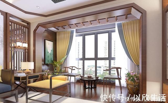 餐厨|248平米新中式,听了老婆的话,买两套平层打通比别墅住的还舒服