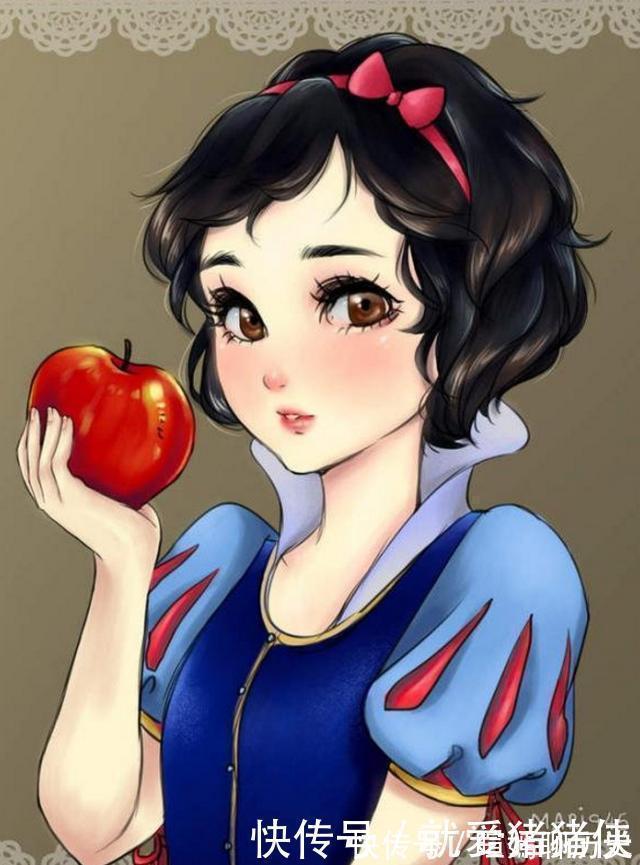 小美人鱼|画师绘制日漫风迪士尼公主,眼睛里藏着星星,小美人鱼太惊艳