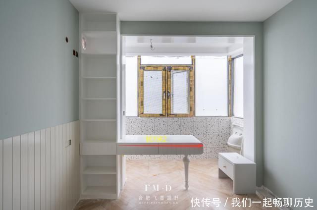 阳台|我以后也把卧室和阳台打通，在门洞一侧装连体书桌，实用性杠杠滴