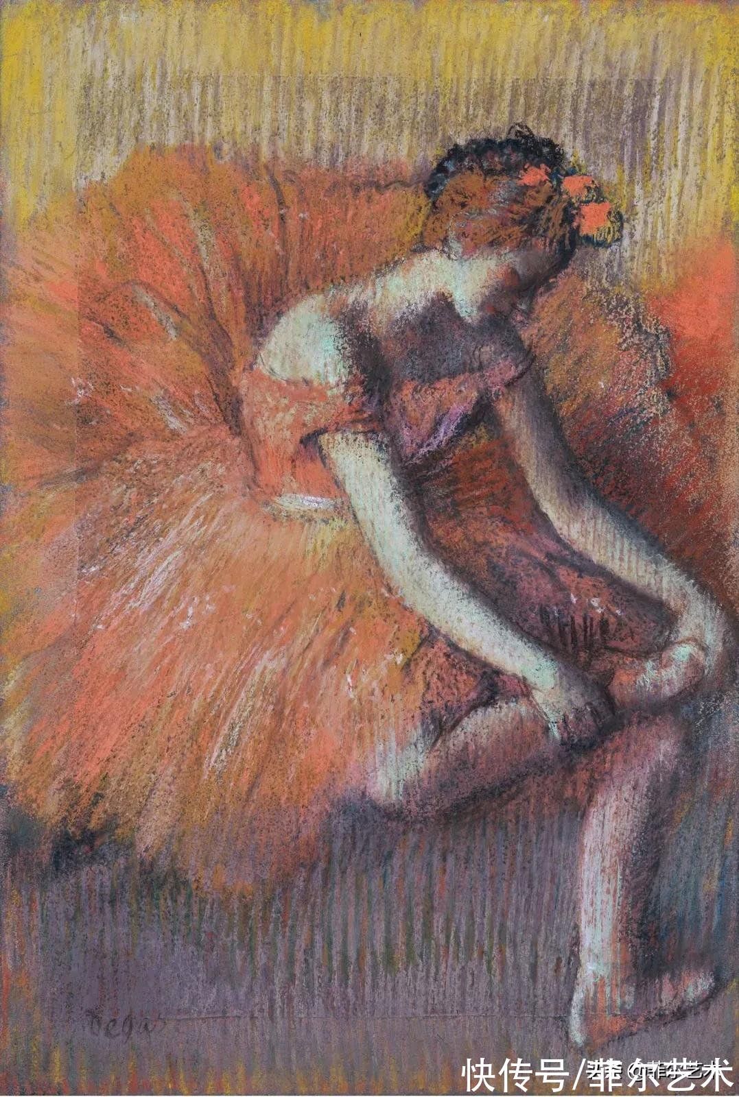 安格尔$法国艺术大师埃德加·德加舞女125幅油画作品,美翻了