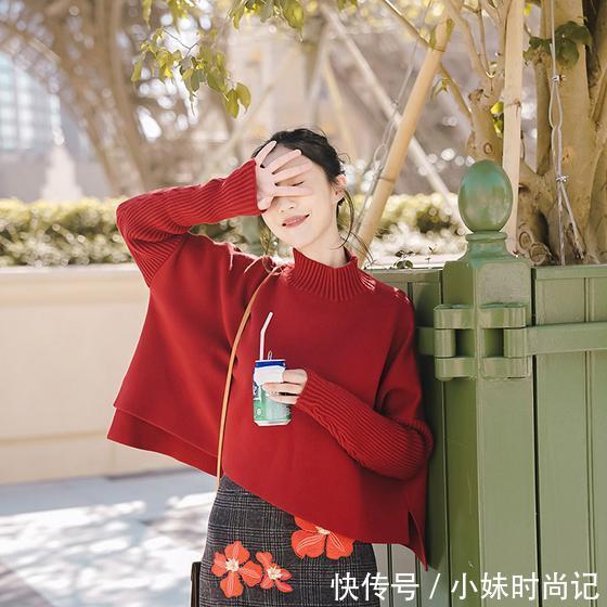 百搭|半高领毛衣,你的时髦必备