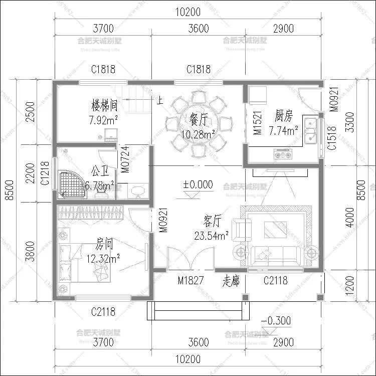 二层|两款占地90平左右二层别墅,造价20来万,农村人人都盖得起