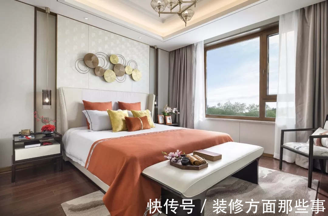 金色|162平中式四居室,以暖柿调糅合端庄雅正的金色这样居然很温馨