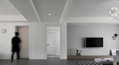 户型|极致的灰白色调，打造130㎡简约风住宅，看完就想直接入住