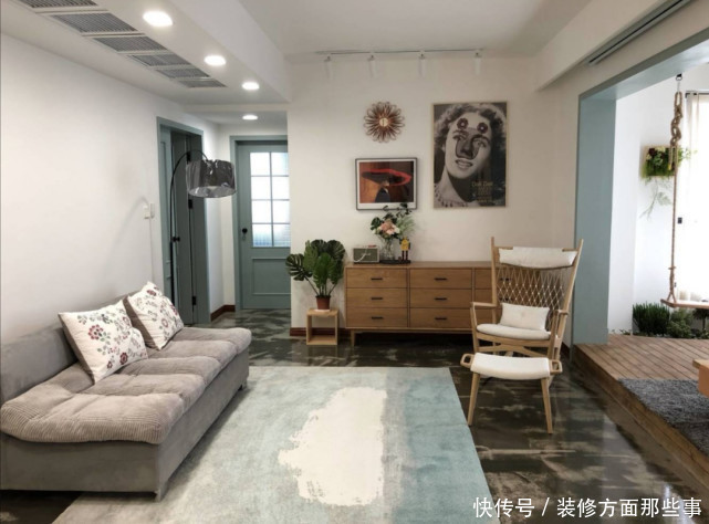 二居室|105平混搭二居室次卧和厨房合一,有了超大的厨房空间