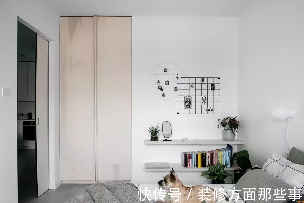 推拉门|41平黑白灰调一室一厅设计,空间虽小居然不拥挤,真奇怪