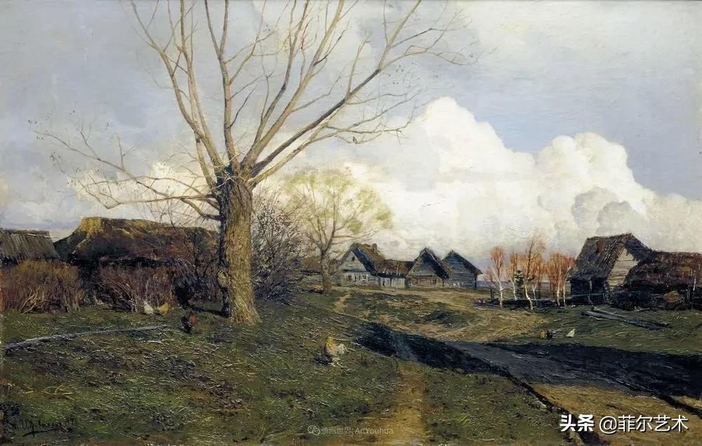 大自然!艾萨克·伊里奇·列维坦油画作品用笔洗练,情感充沛,极富诗意