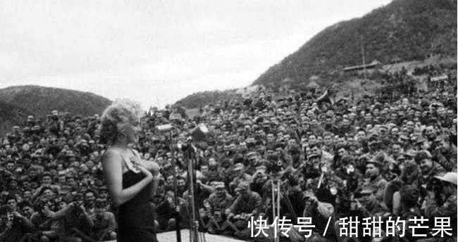 玛丽莲梦露|玛丽莲梦露去驻地慰问演出，四天聚集十万观众，扯块布就能换装！