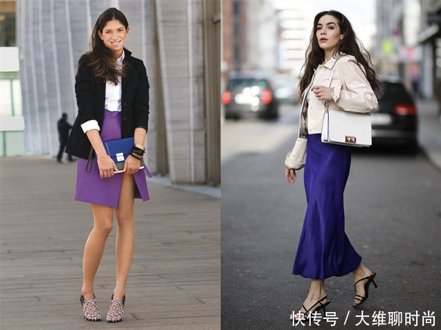 紫罗兰色很友好,亚洲人黄皮肤穿了尤其会显白,春天穿搭更浪漫