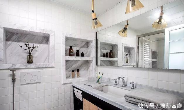 物架|卫生间不要装置物架,头次见有钱人装这种代替,省钱实用又不占地