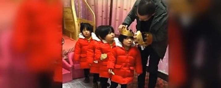 小宝宝|自从有了四胞胎小棉袄,每次过生日爸爸都是一样的,瞧完不许乐