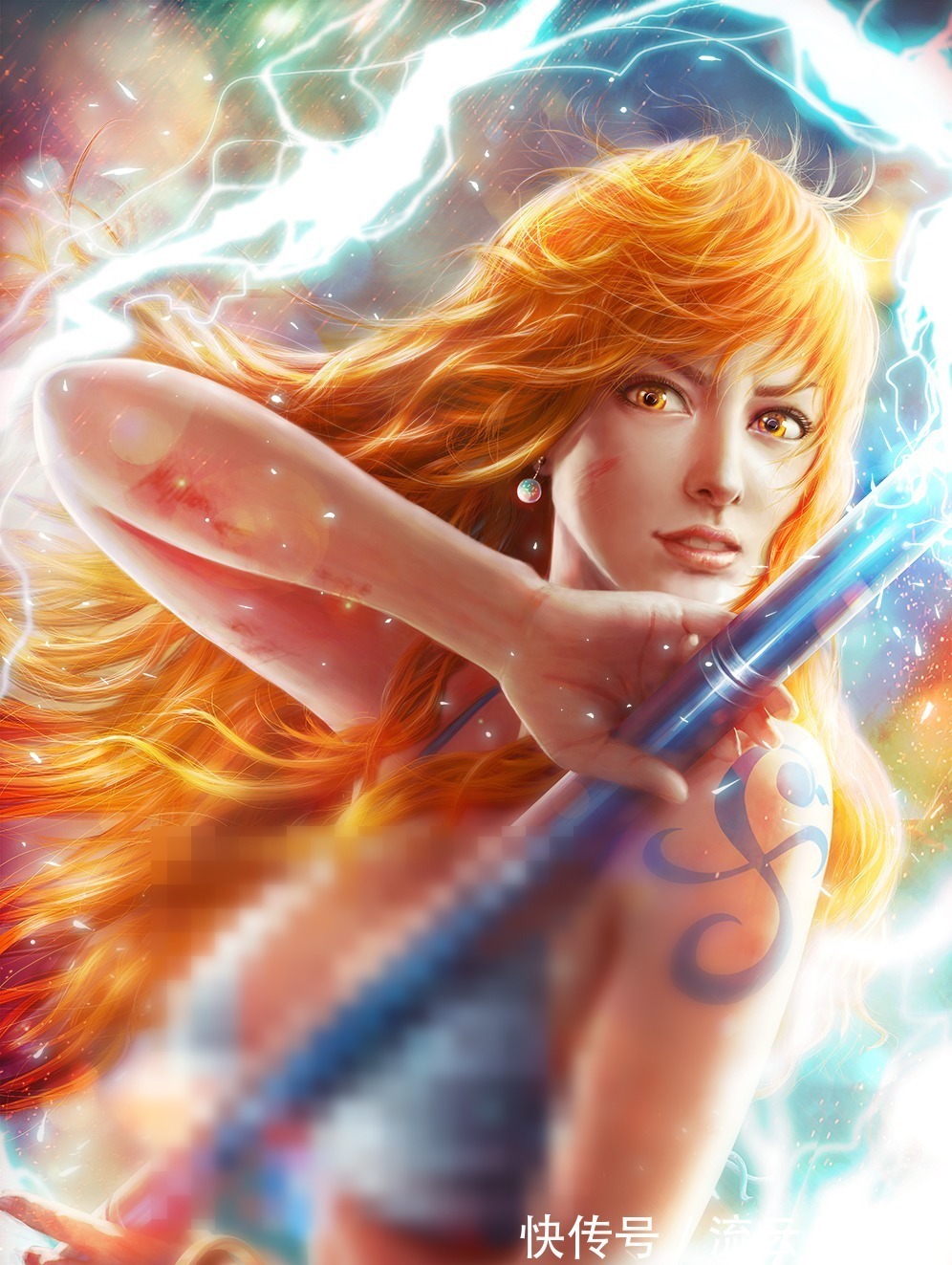 乌索普|超写实版海贼王索隆三刀流让人胆寒,娜美比正片中的还性感!