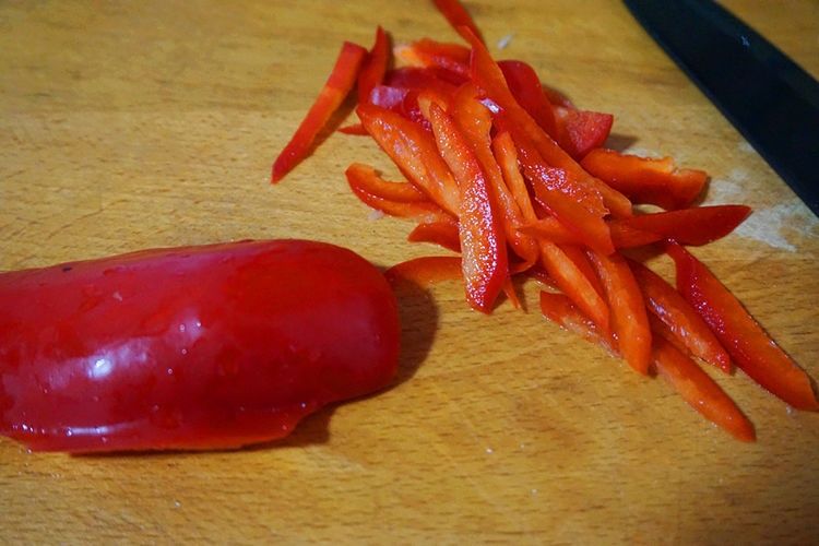 非常实惠的一道素炒三丝,能当主食或下酒菜,还能当盖饭的主菜