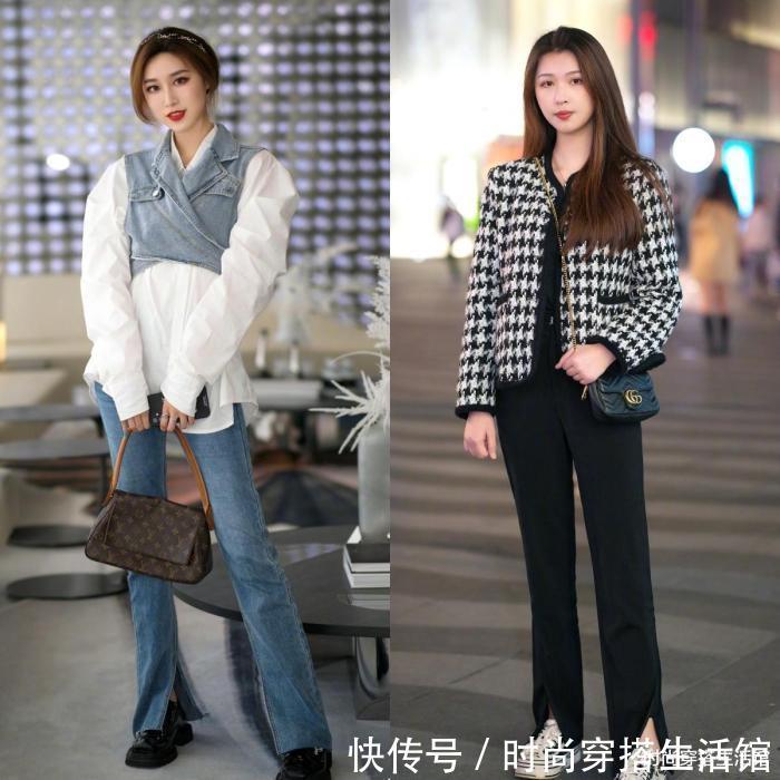 开叉 收起你的小黑裤吧!今年流行的是“开叉裤”,搭风衣、西装都好看