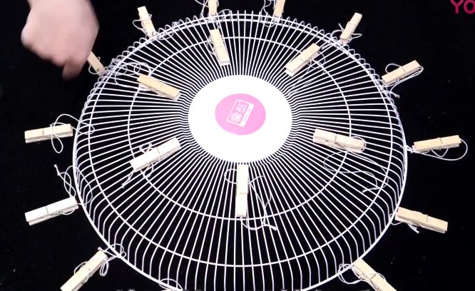 网罩|用废旧电风扇做的晾晒神器,简单实用,邻居看了都要学