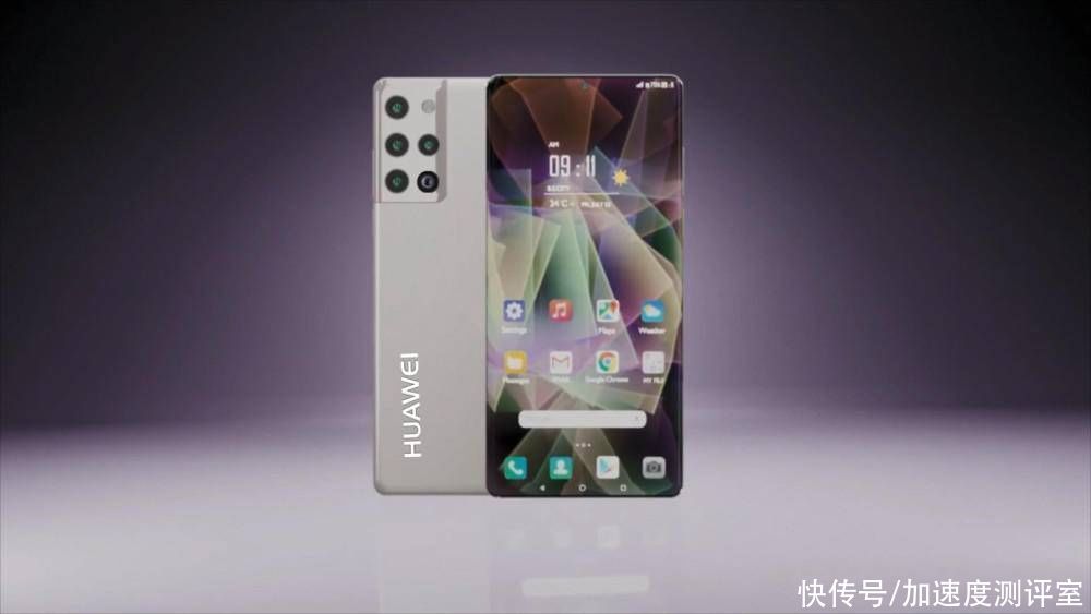 华为|屏下摄像头+后置五摄,华为P50Pro概念图爆出,芯片是亮点