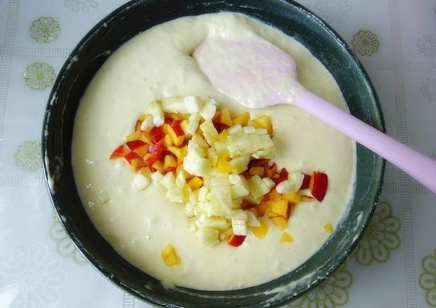 1个鲜桃1碗面,10分钟做成早餐饼,暄软香甜,特好吃,孩子最爱