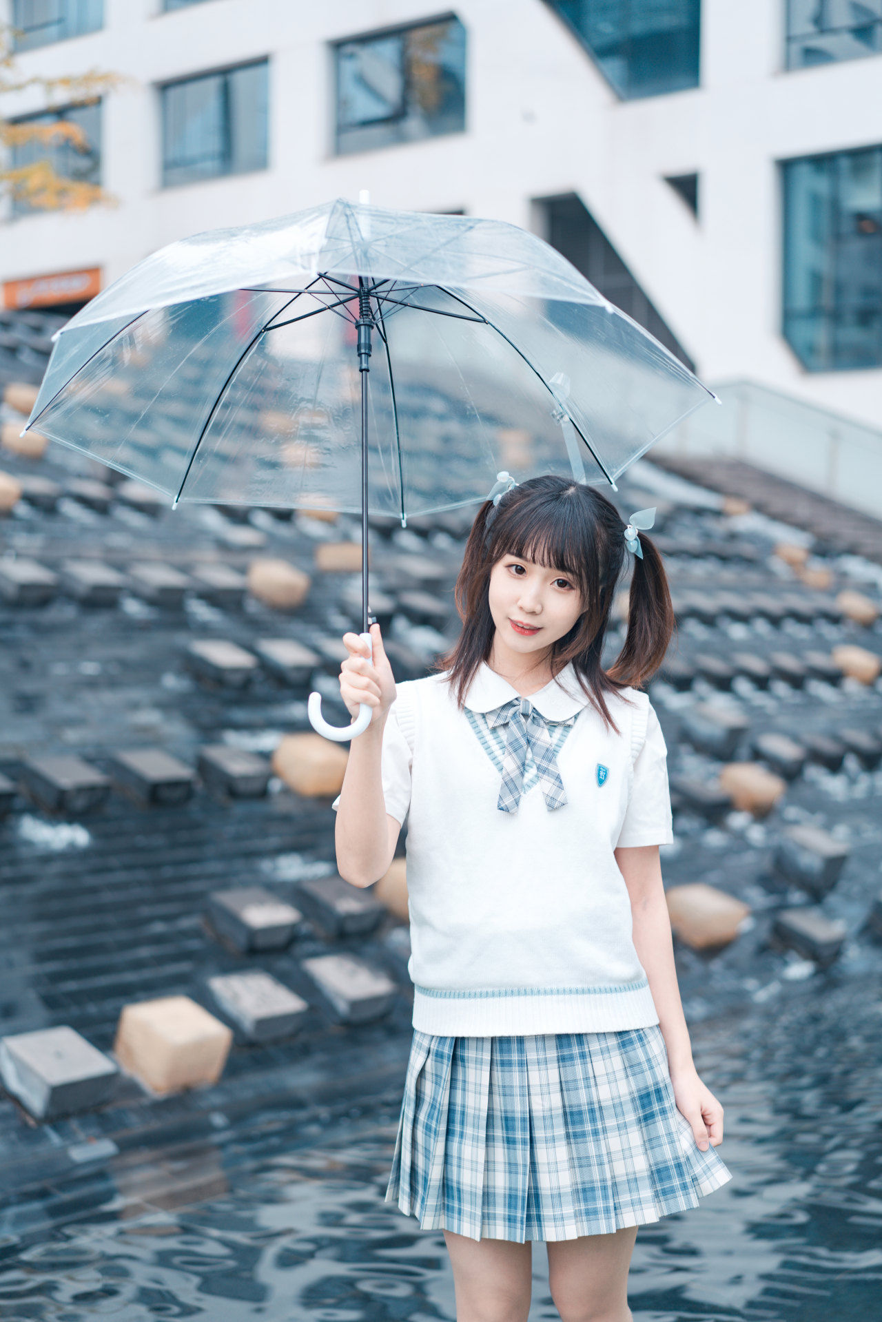 私影|jk私影，是隐藏在兔子头套下的双马尾