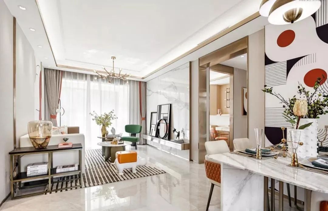 三室两厅轻奢风格,打造优雅的时尚典范|黄石装修 | 装修