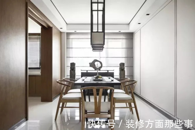 中式|126平卧室黑白灰的中式禅意格调,效果独特而又舒适端庄