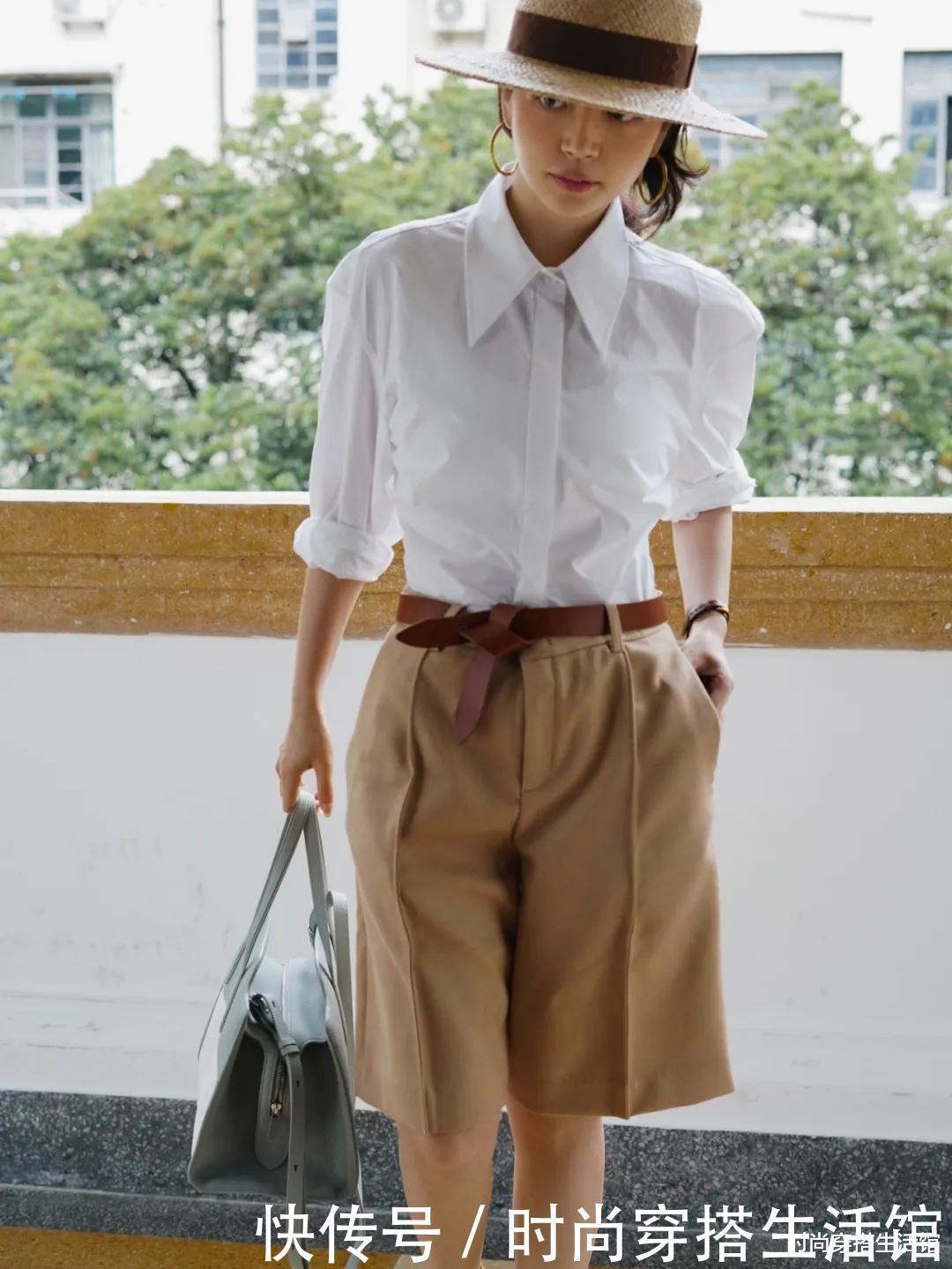 阔腿裤|看了三木的穿搭才知道，原来衬衫?也可以这样穿，美出新高度