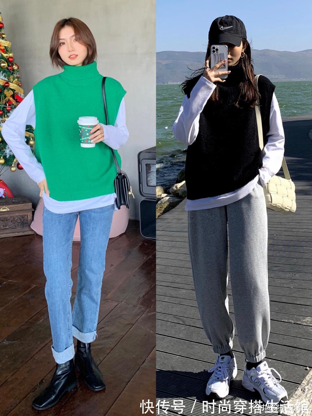 冬天 又到了穿毛衣的季节,冬天这么穿时髦显瘦还高级,适合30+女人