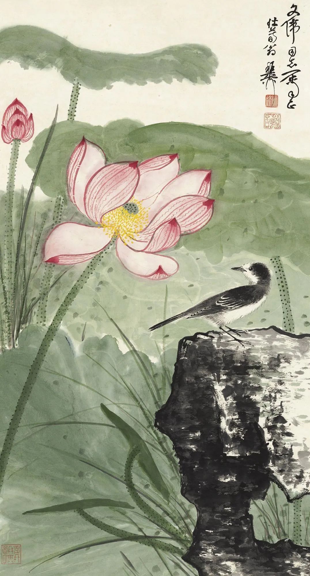 荷塘$谢稚柳的江南荷塘，美翻了