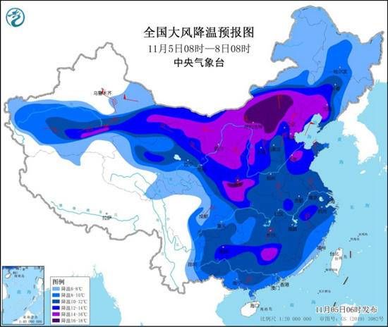 我国大部将经历“断崖式”降温，北方多地迎今冬初雪