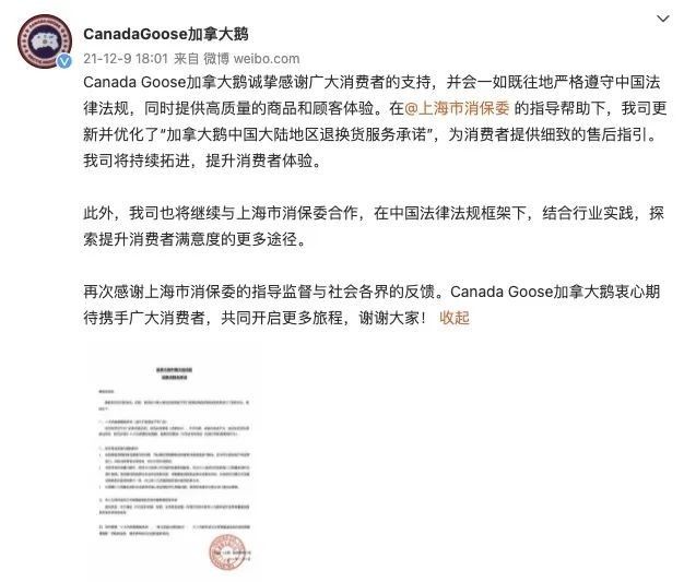 中国法律|加拿大鹅被约谈后做出承诺：严格遵守中国法律