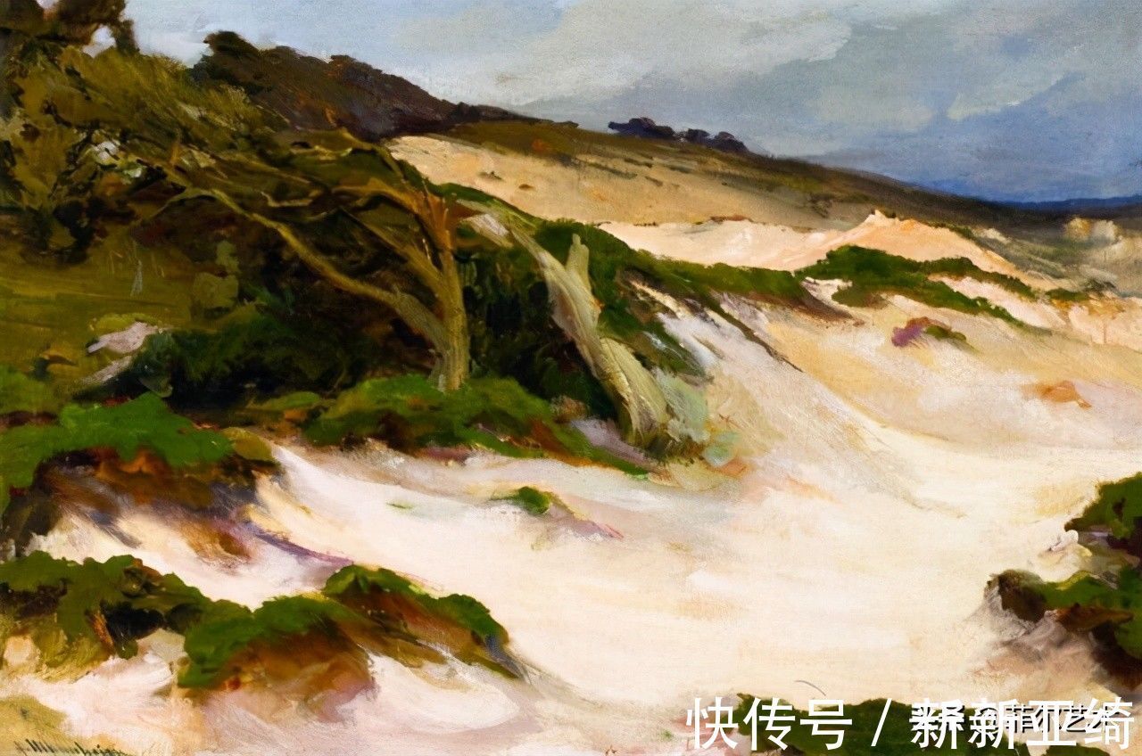 马鞭草|德国裔美国艺术家和教育家让·曼海姆风景油画作品欣赏