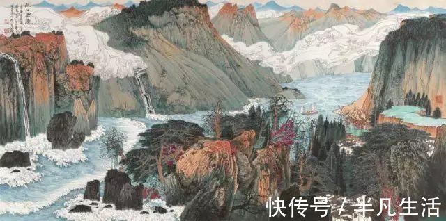 欣赏$独特个性的艺术语言——薛亮深刻与睿智的山水画作品欣赏