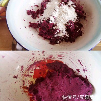 紫薯|学会在家做电饼铛版紫薯糯米芝麻饼，再也不用出门买了