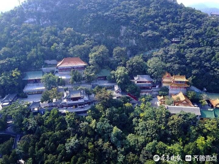 千佛山|中秋节清澈空气里的济南千佛山青翠欲滴