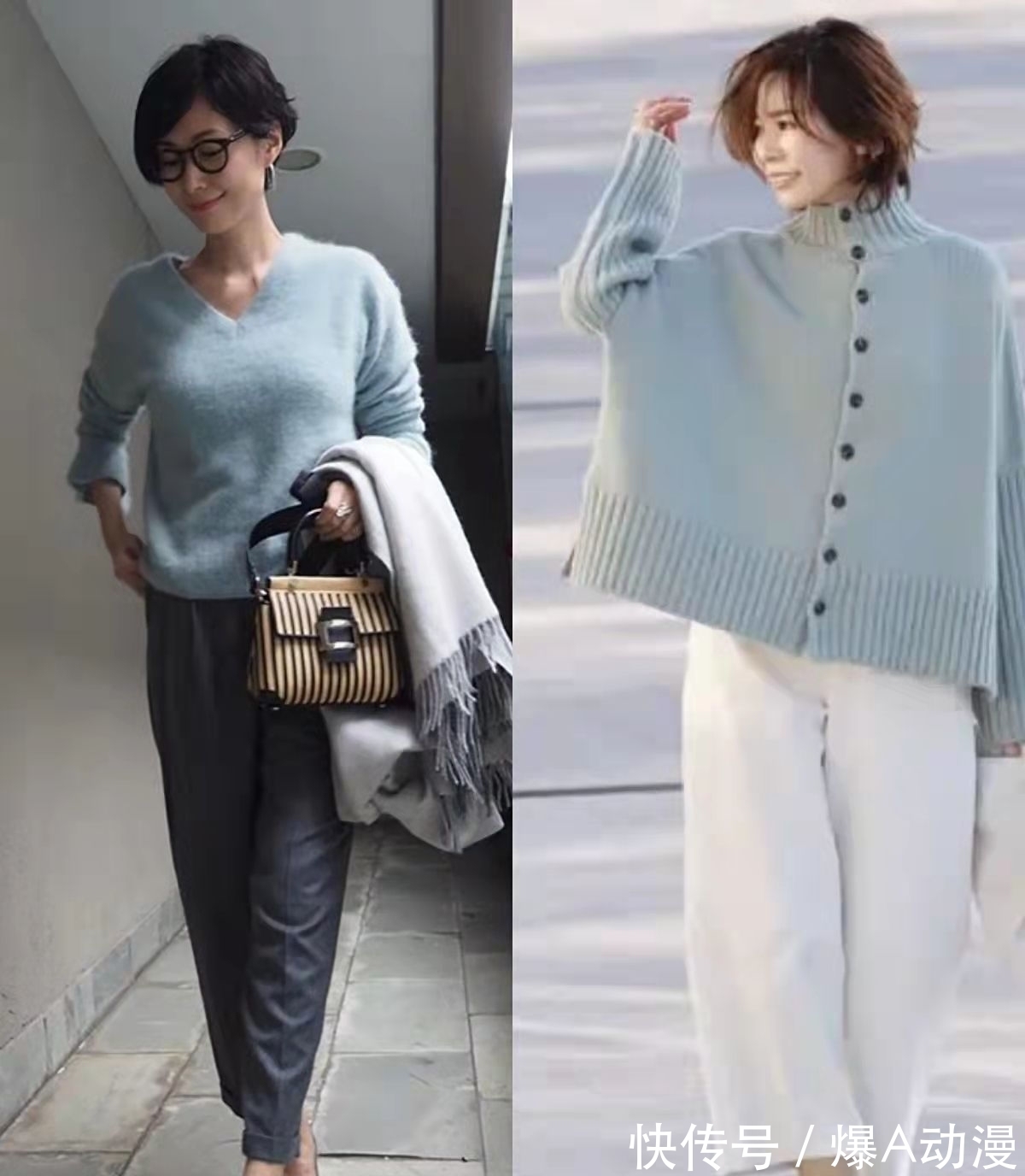 圆领 开春穿“毛衣”忽略了这三点,难怪打扮平庸没气质,这样搭更优雅