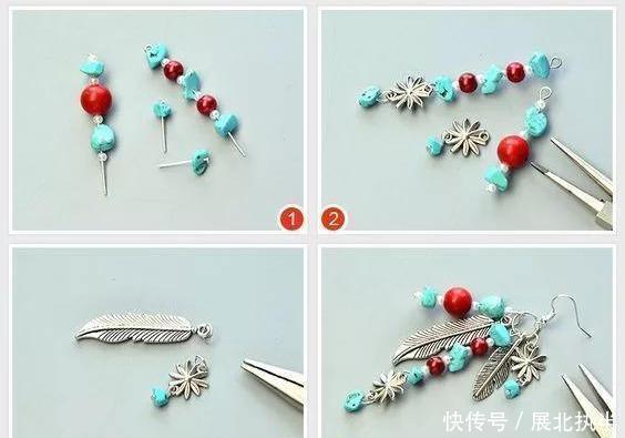 铁丝|嫌弃耳环难看,在家拿些珠子,串一串,每天都戴不同风格!附教程