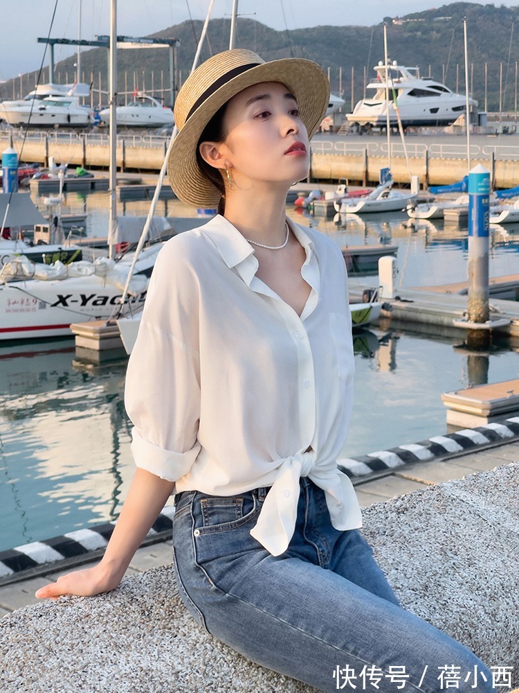 小个子|收起半身裙!今秋有品位的女人都在穿“衬衫+裤子”,洋气又高级