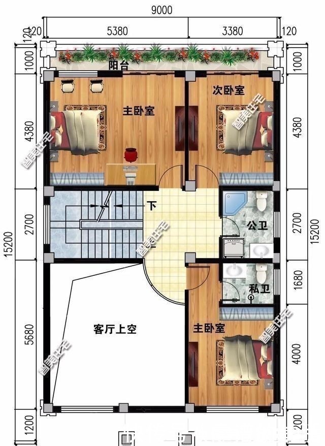 红面砖|小面宽设计的农村别墅,红面砖装饰不显俗气,造价30万每栋!