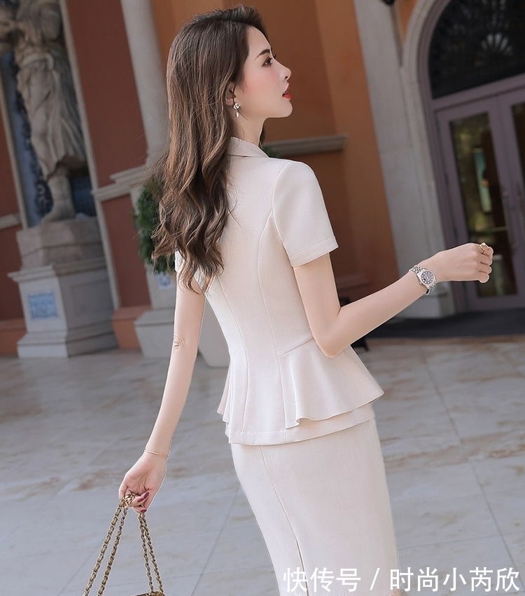 c春夏薄款短袖职业西装OL正装