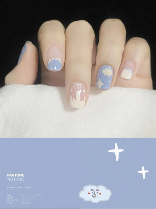 盘点春日流行美甲，橘猫美甲治愈可爱，它是这个季节的星辰大海