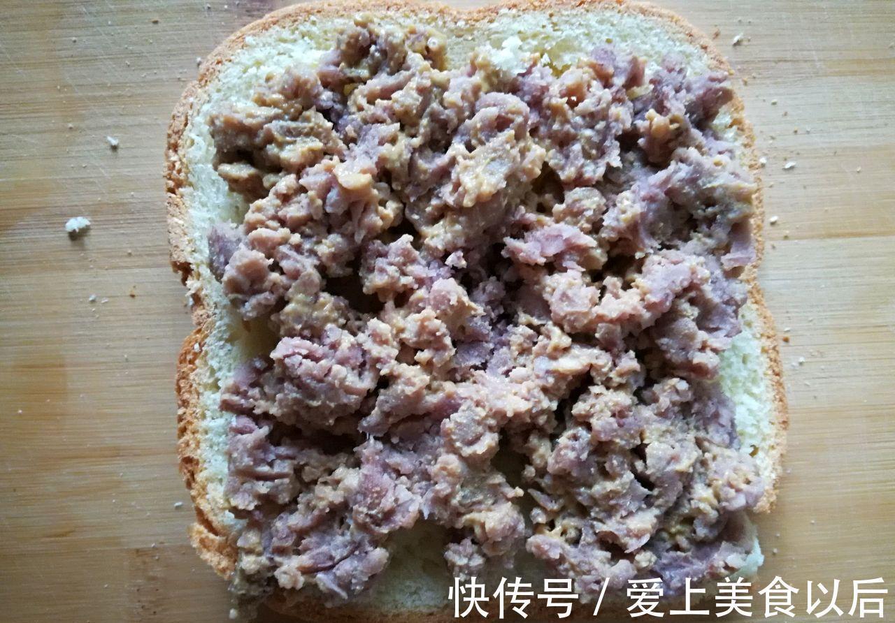 过程|芋头泥火腿三明治,制作过程简单,看着就觉得好吃无比