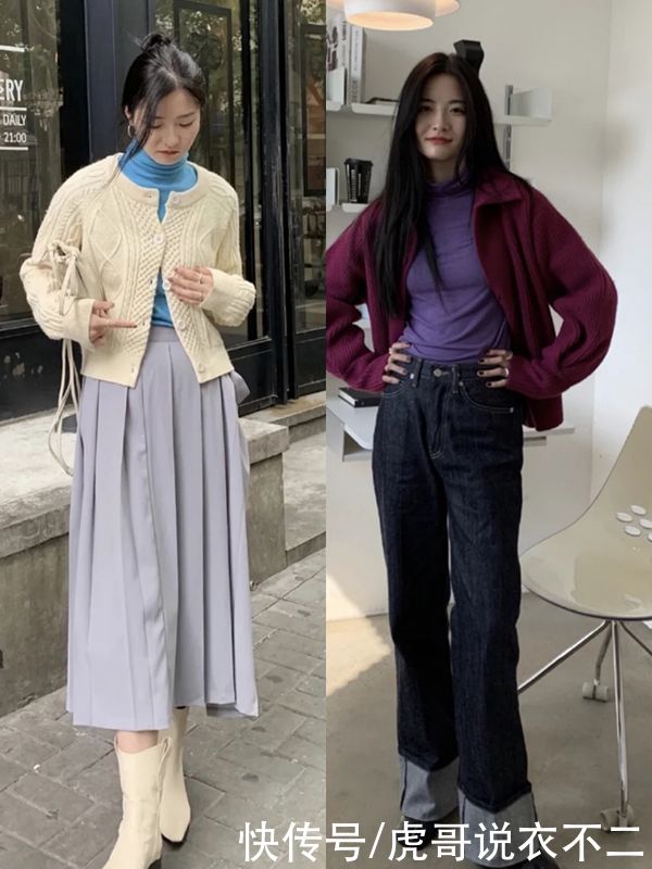 打底衫别总穿黑白灰，春季减龄还得靠彩色，单穿叠穿时髦又优雅